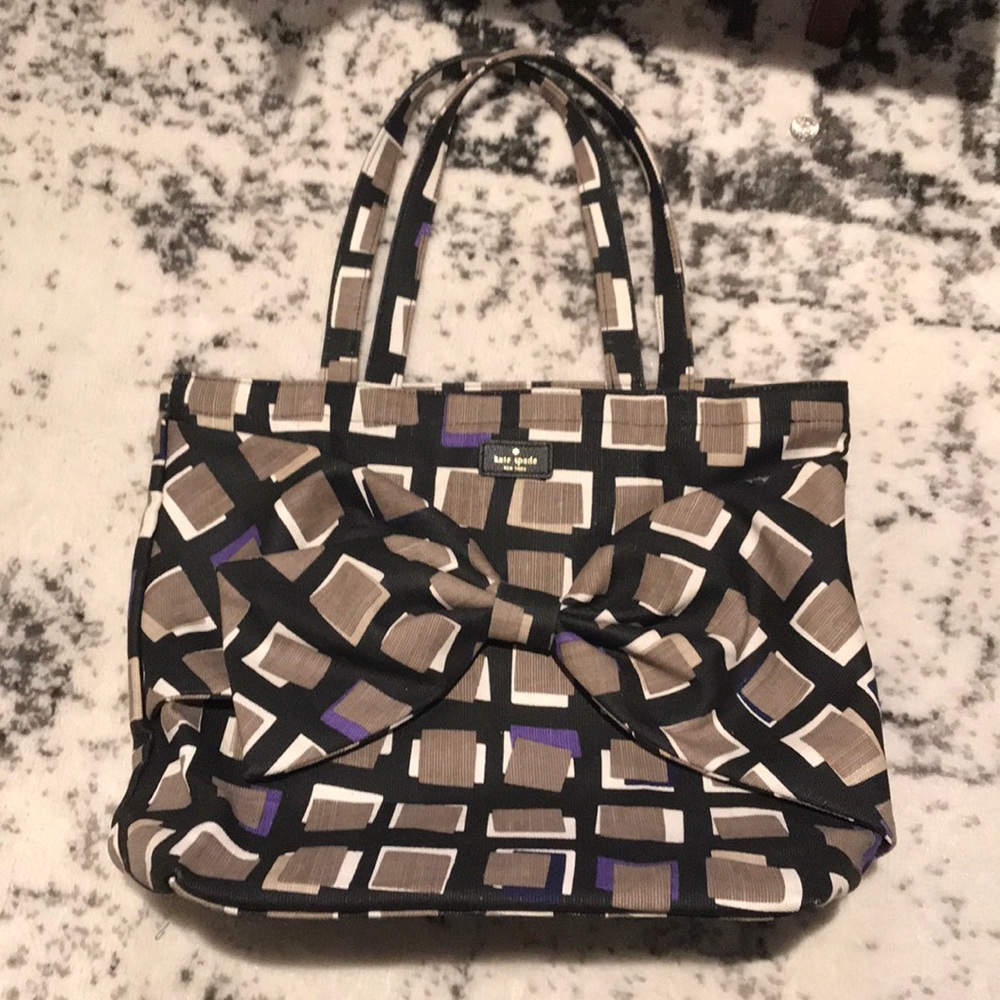Kate spade printed canvas tote